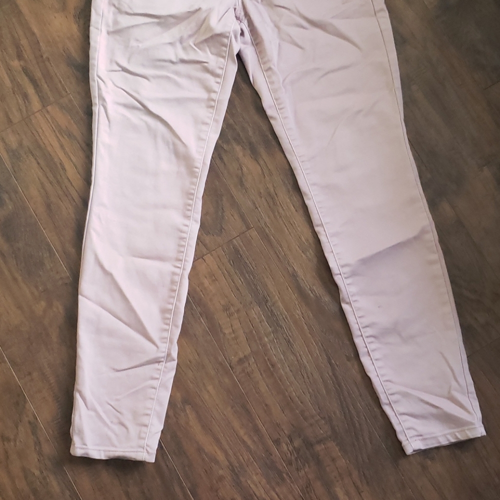 Women's light pink jeans